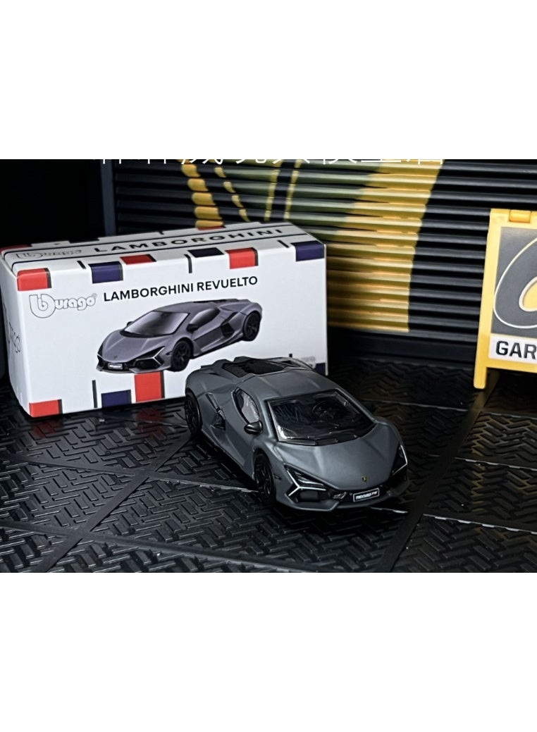 بوراجو سيارة لعبة بوراجو بمقياس 1:64 مصنوعة من سبيكة معدنية، نموذج 2 في 1 - Image 3