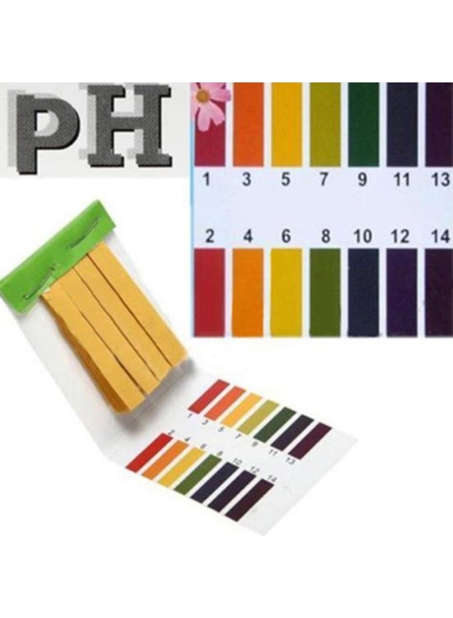PH Test Paper 80 Strips Full Range Ph Basic Acid 1-14 Litmus Test Kit - Image 2