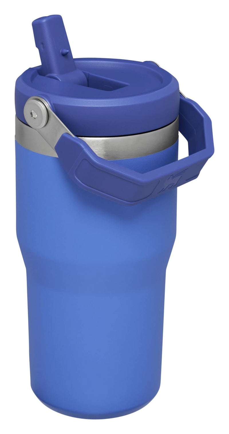 Stanley IceFlow Flip Straw Tumbler with Handle 20 oz | Twist On Lid and Flip Up Straw | Leak Resistant Water Bottle | Insulated Stainless Steel |BPA-Free | Iris - Image 3