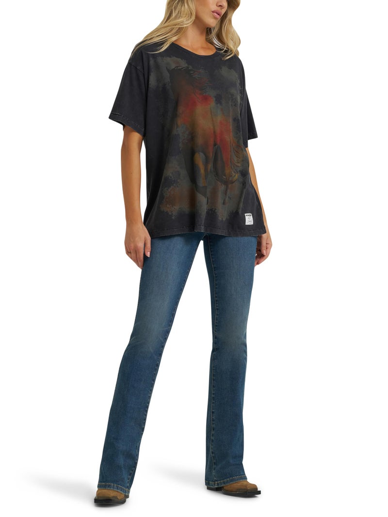 Wrangler Women's X Lainey Wilson Boot Huggers, Boho Wash, 27W x 32L - Image 2