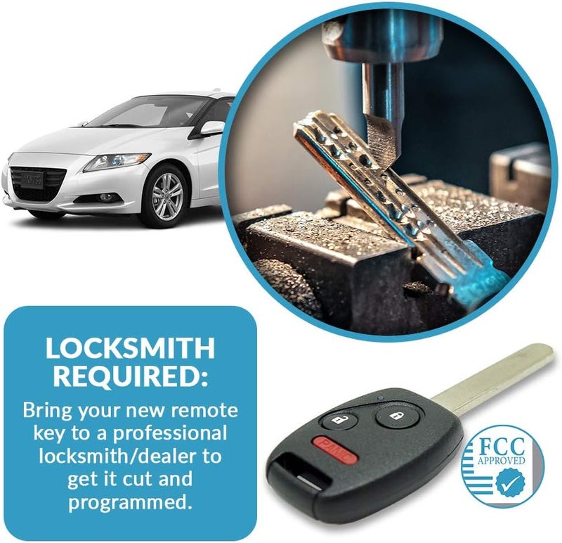 Keyless2Go Replacement for Keyless Entry Remote Key for 3 Button - Image 5