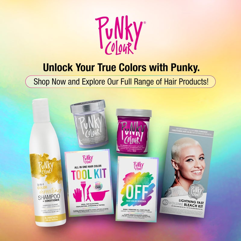 Punky Colour 3-in-1 Color Depositing Hair Cleanser & Conditioner, 8.5 fl oz. (Blondetastic) - Image 5