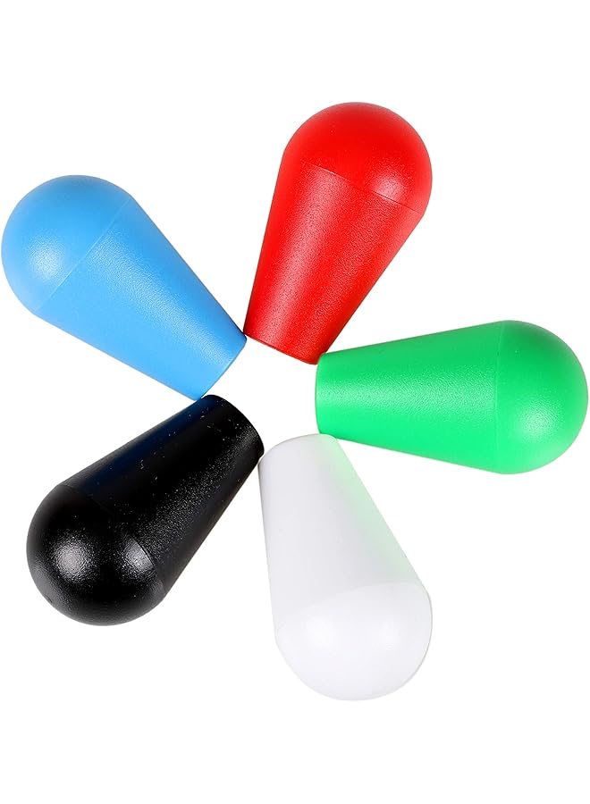 2X Arcade Joystick'S Oval Balltop Arcade Ellipse Topball Handle Use For 2 Player Arcade Joystick Diy Kit Sanwa Joystick Mame Jamma Part (White & Black) - Image 2