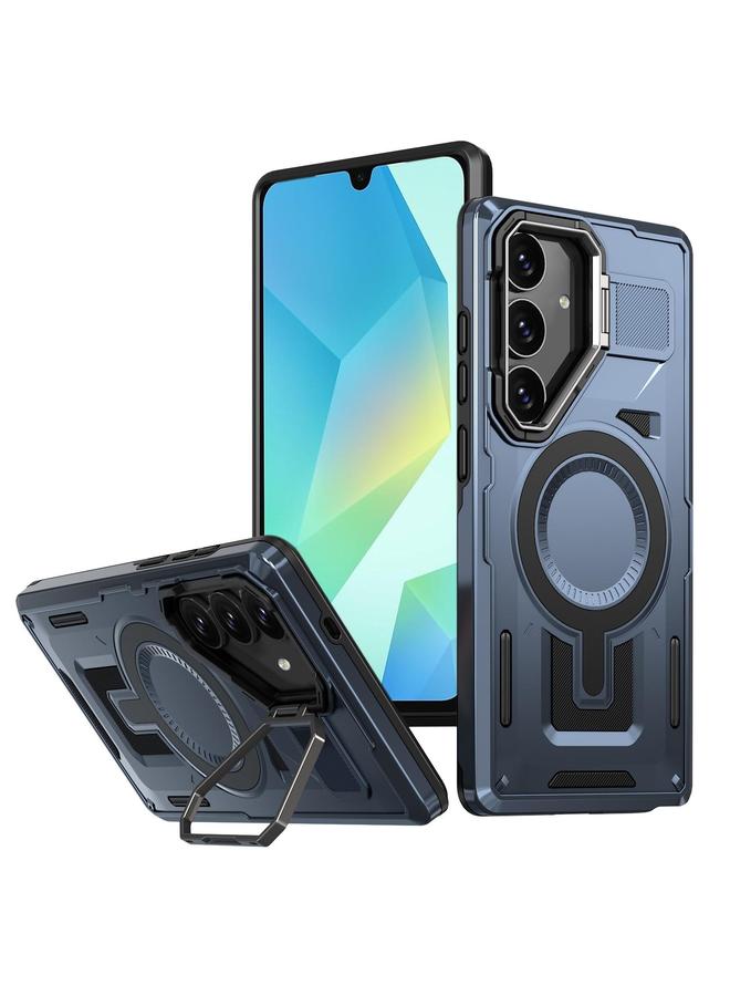 S-TOP Case For Samsung Galaxy A16 5G Shield Hollow Frame Holder MagSafe Phone Case - Image 1