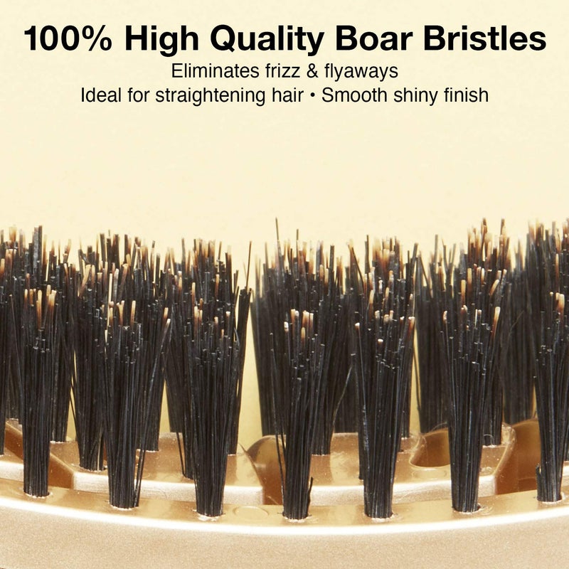 Olivia Garden NanoThermic Ceramic + Ion Flex Scalp-Hugging & Vented Hair Brush NT-FLEXBR (Boar) - Image 3