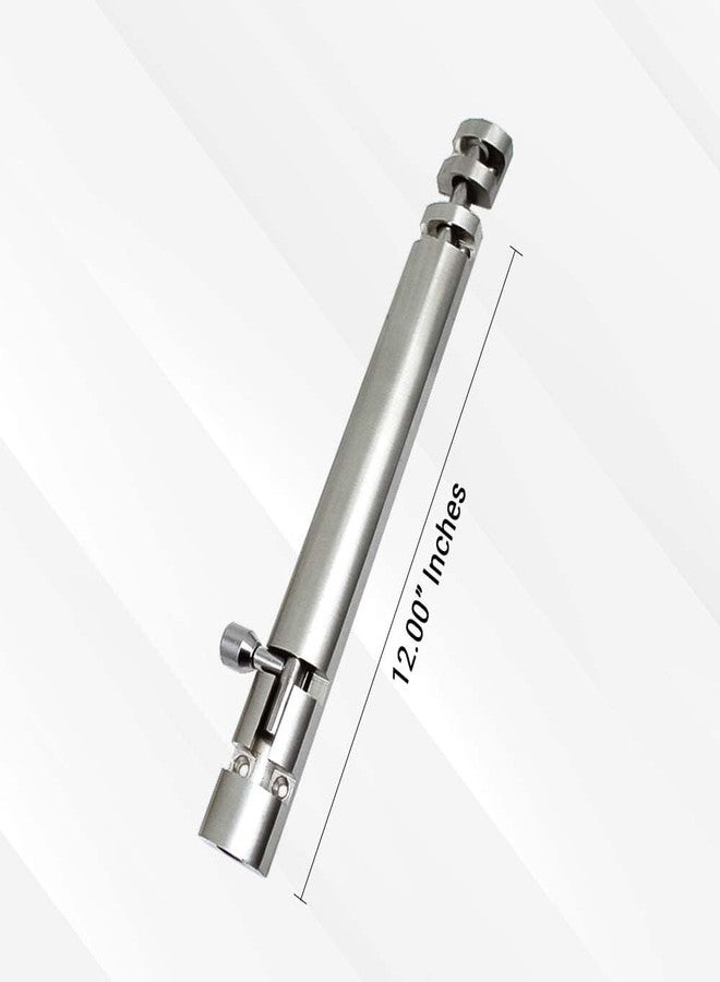 HYDERON Premium 12" Xylo Tower Bolt/Door Latch/Kundi/Chitakni/Chitkini, Latch Lock for Door (Stainless Steel Rod) (Stainless Steel Finish) (Size 300 mm) (12" – 300 mm, 8) - Image 3