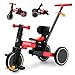 Bobike Toddler Bike with Push HandleTricycles for 1 to 3 Years Old Toddler Tricycle with Push Handle for Boy Girl Baby Balance Bike with Adjustable Seat Height and Removable Pedal Red - Image 2