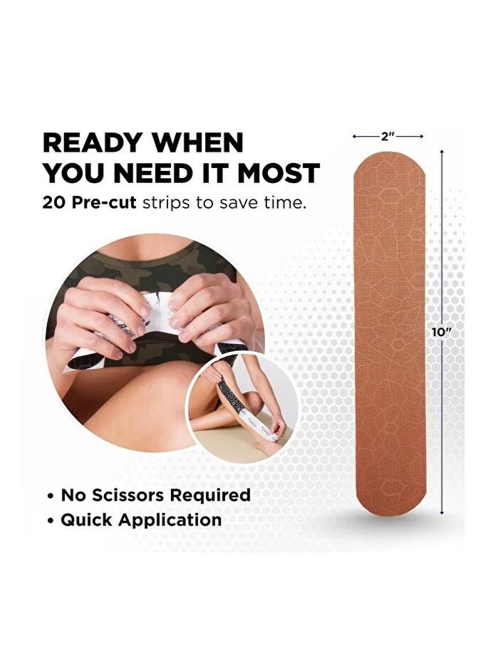 ثيرا باند لاصق "ثيراباند كينيسيولوجي" (Theraband Kinesiology Tape)، وهو شريط طبي رياضي يستخدم لدعم العضلات والمفاصل وتخفيف الألم وعلاج الإصابات الرياضية - Image 4