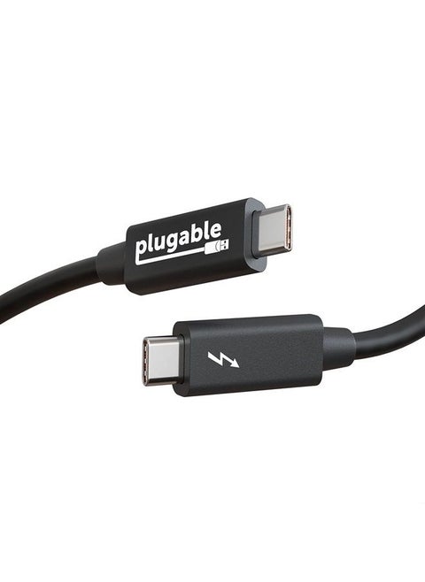 Windows Transfer Cable 6.6ft (2m), Thunderbolt 10Gbps, Bundled with Bravura Software for Windows PC to PC Migration - Unlimited Uses. Works Between Thunderbolt 3/4, USB4 PCs