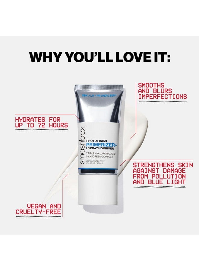 Smashbox Photo Finish Primerizer + Hydrating Primer | Hyaluronic Acid, Long Lasting, Dewy, Vegan + Cruelty Free, 1 Fl Oz - Image 4