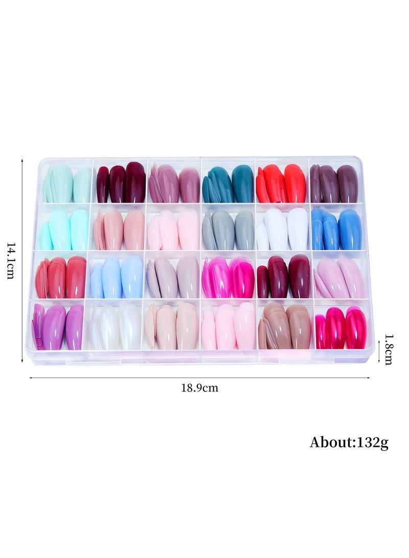 Rozino 216Pcs Press On Nails, Matte Medium Almond Nails, Acrylic Nails Full Cover False Nails For Women Girls Manicure Suitable For Home Or Salon Use - Image 4