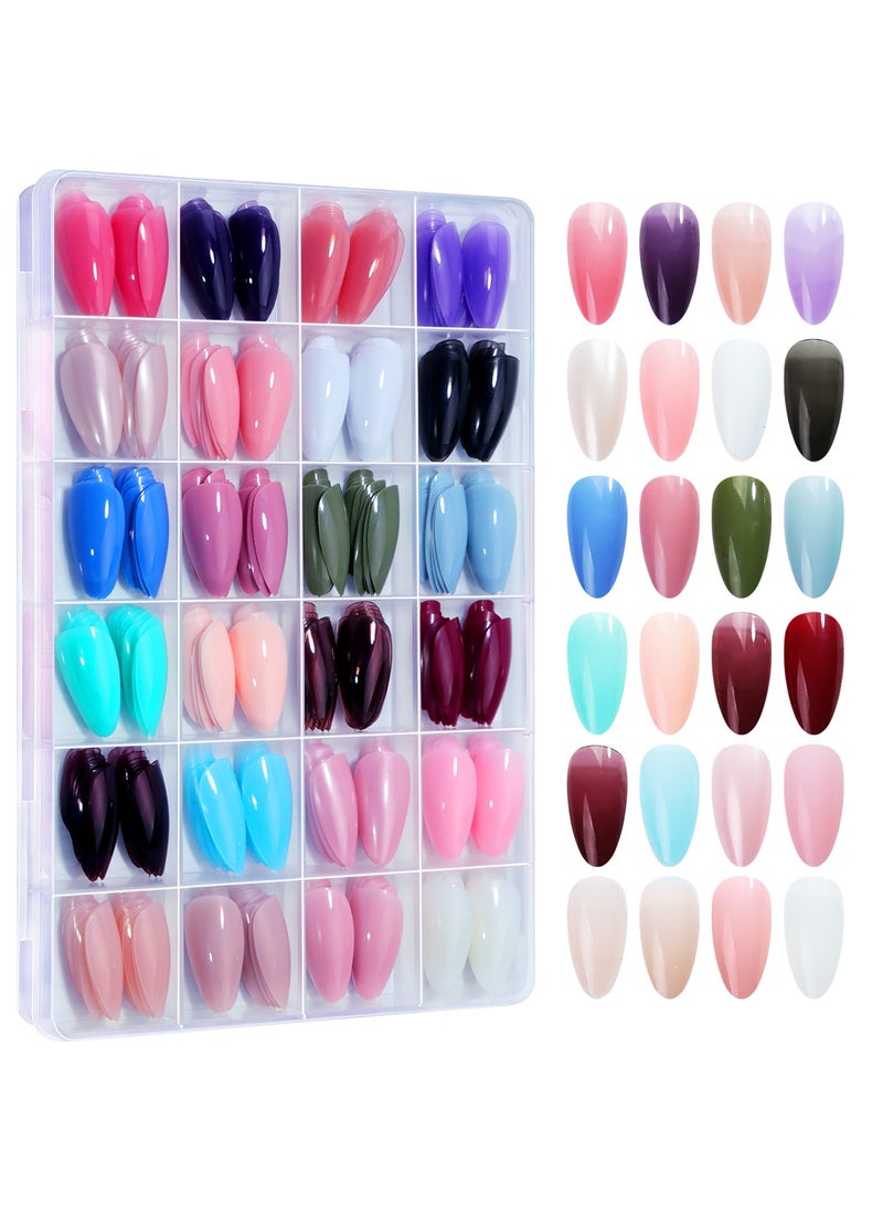 Rozino 216Pcs Press On Nails, Matte Medium Almond Nails, Acrylic Nails Full Cover False Nails For Women Girls Manicure Suitable For Home Or Salon Use - Image 5