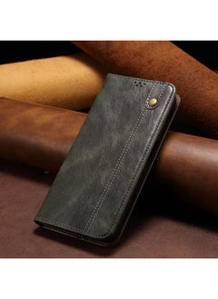 erorex Case For Xiaomi Redmi 13C 5G Global Oil Wax Crazy Horse Texture Leather Phone Case  - Image 2