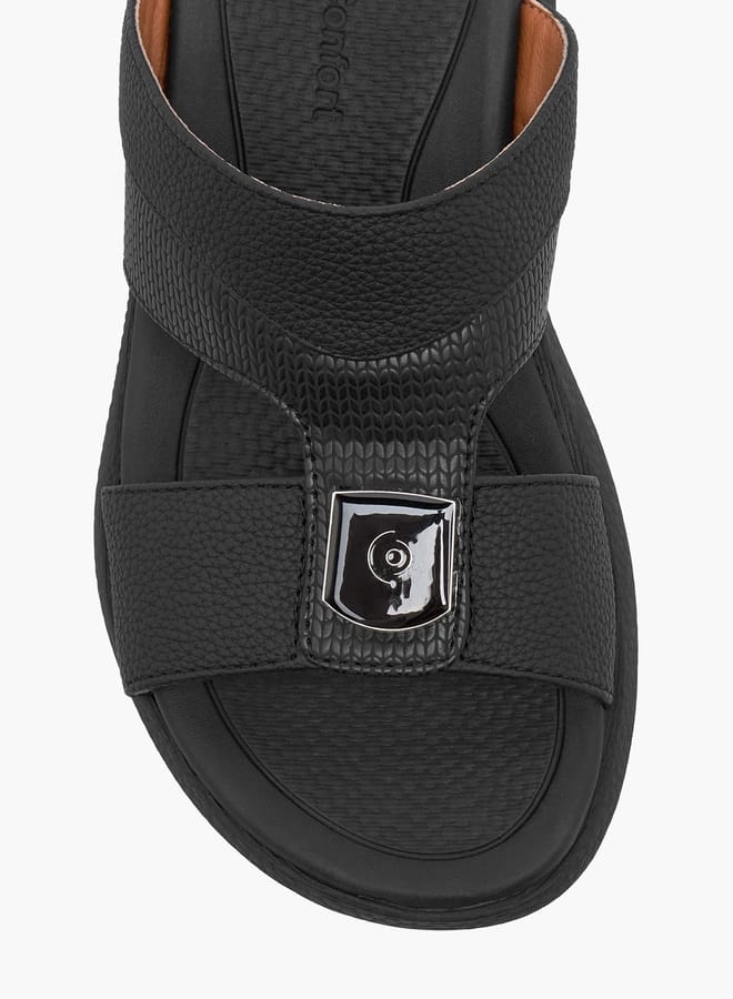 Le Confort Boys Textured Arabic Sandals with Metal Accent  - Image 3