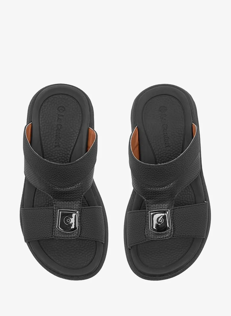 لو كونفورت صنادل عربية ولادي بنقوش وزخرفة معدنية