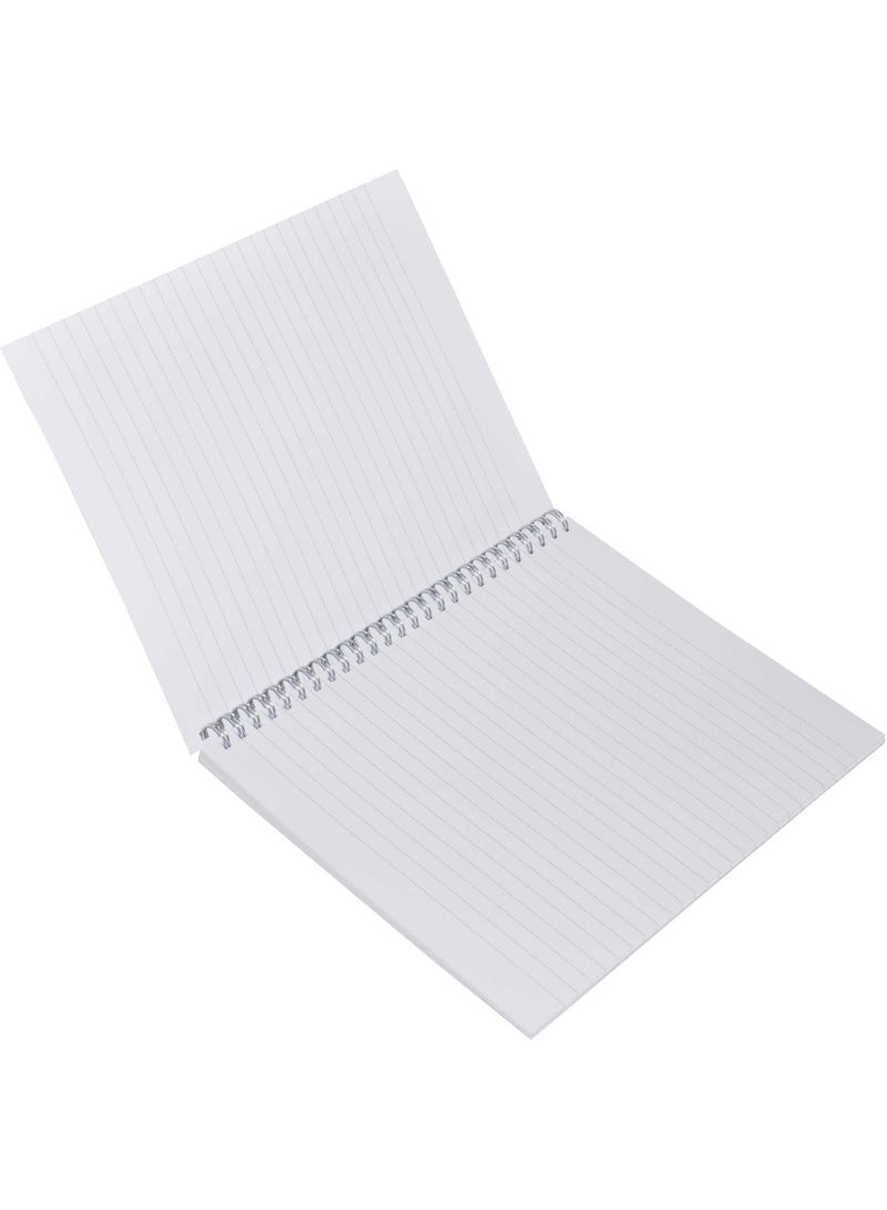 FIS LIGHT Pack of 10  Spiral Soft Cover Notebook, Single Line, 9X7 Inches (22.86 X 20.32 CM), 100 Sheets -LINB971607S - Image 3
