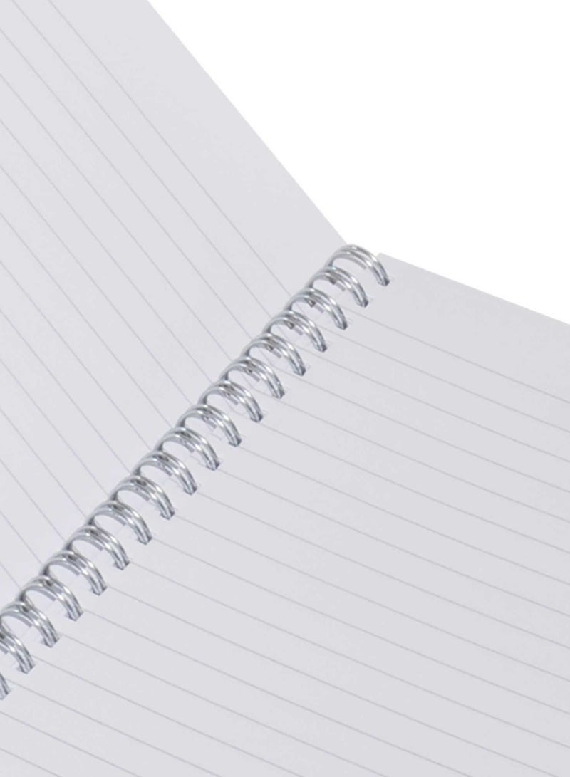 FIS LIGHT Pack of 10  Spiral Soft Cover Notebook, Single Line, 9X7 Inches (22.86 X 20.32 CM), 100 Sheets -LINB971607S - Image 2