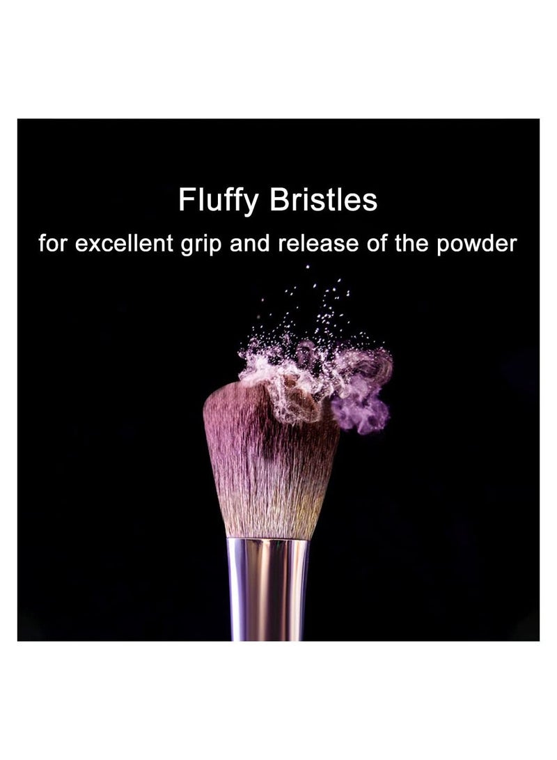 سيوسي مجموعة فرش مكياج ، 6 قطع فراشي مكياج ، فرش ظلال العيون ، فرشاة قوية ، مجموعة فراشي مكياج وردية (وردي) - Image 2