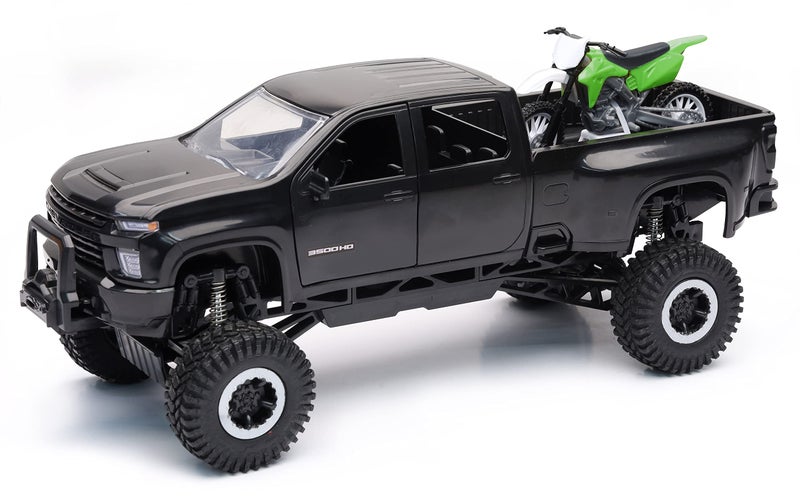 NewRay XTreme Adventure Chevrolet 3500 HD Off Road with Dirt Bike Playset - Image 2