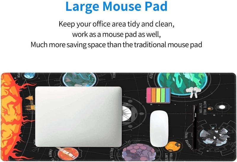Keebik Gaming Mouse Pad, Outer Wilds System Mouse Pad Large Extended Computer Mouse Mat Keyboard Full Desk Mousepad for Gaming, Office, Home 11.8x31.5 Inch - Image 5