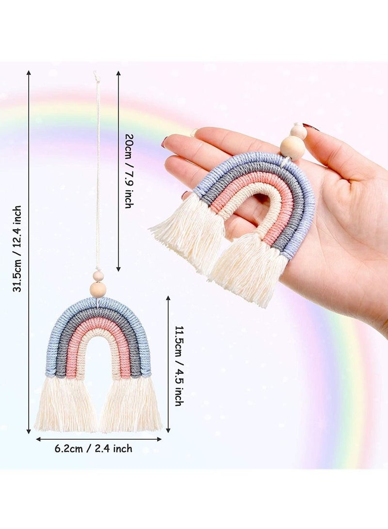 Y&D Car Charm, SYOSI 3 Pcs Boho Cute Air Fresheners Essential Oil Diffuser Handmade Hanging Accessories Decor for Interior - Image 2