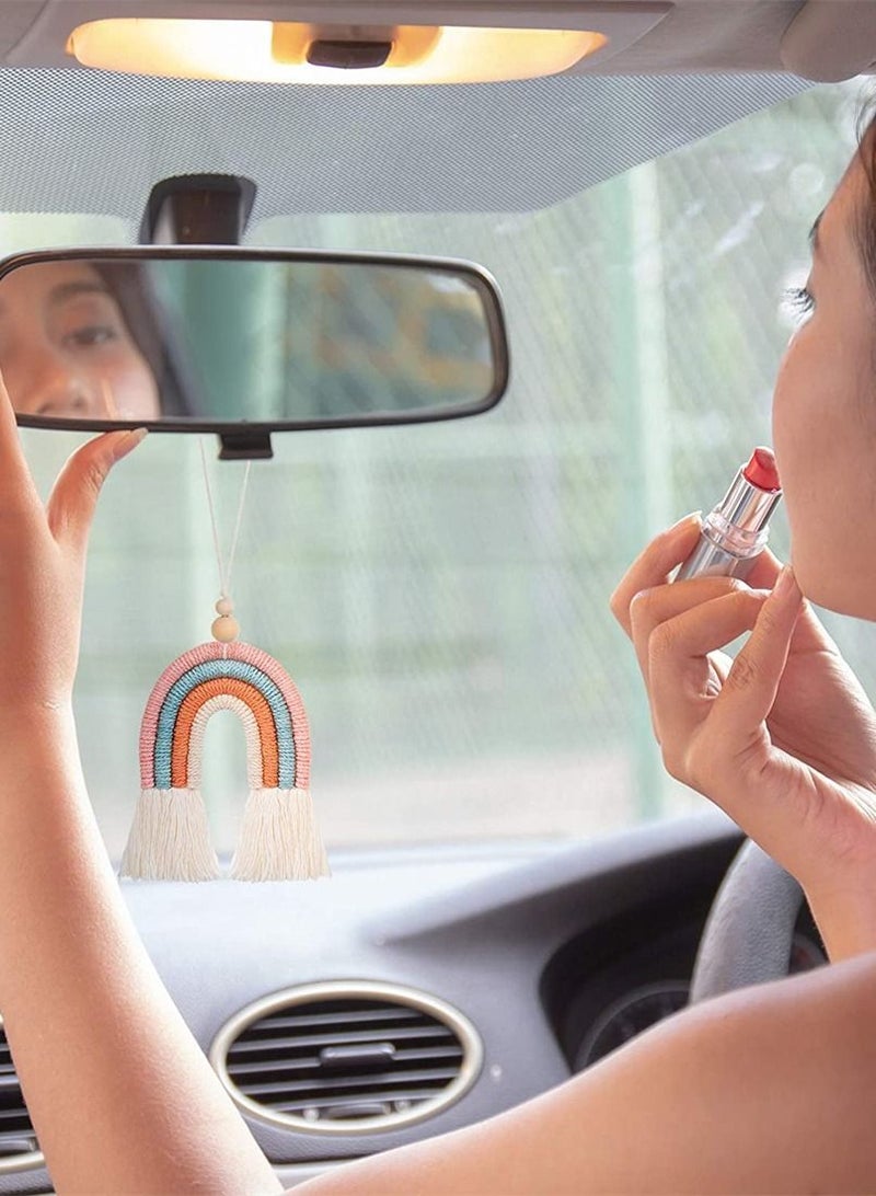 Y&D Car Charm, SYOSI 3 Pcs Boho Cute Air Fresheners Essential Oil Diffuser Handmade Hanging Accessories Decor for Interior - Image 5