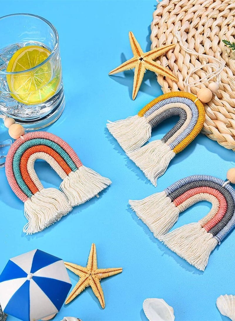 Y&D Car Charm, SYOSI 3 Pcs Boho Cute Air Fresheners Essential Oil Diffuser Handmade Hanging Accessories Decor for Interior - Image 4