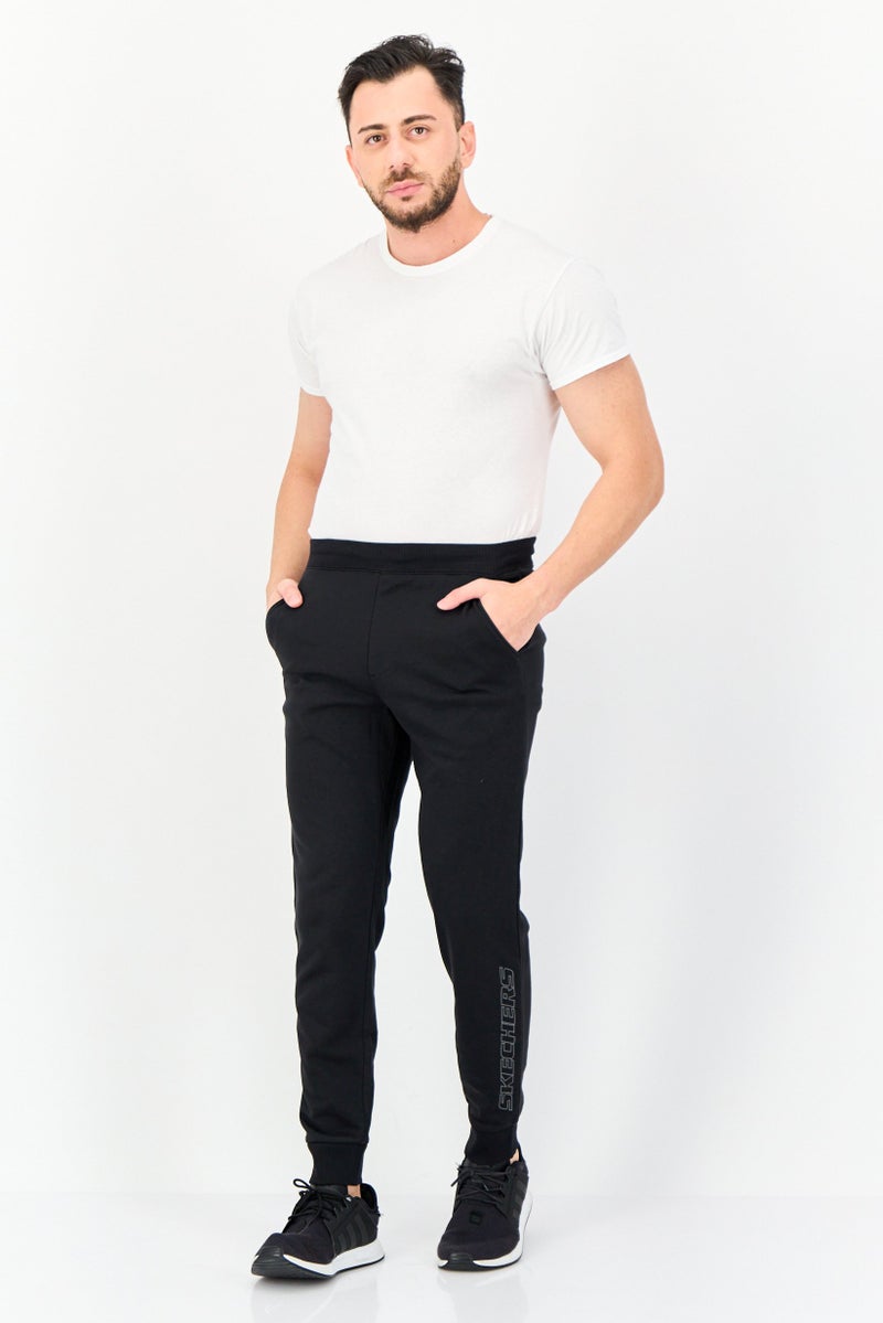 SKECHERS Men Sportswear Fit Training Sweatpants, Black  - Image 3