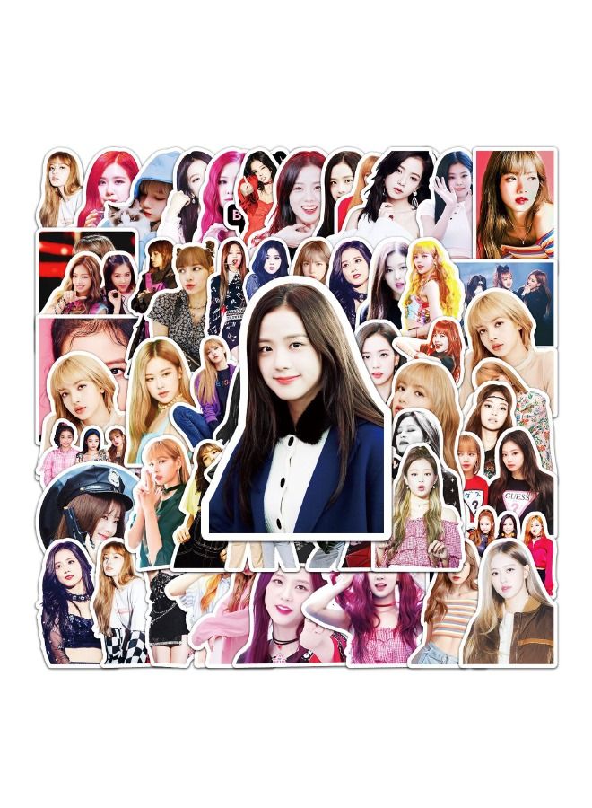 52-Piece Girl Group Members Premium Waterproof Vinyl Stickers Set  - Image 3