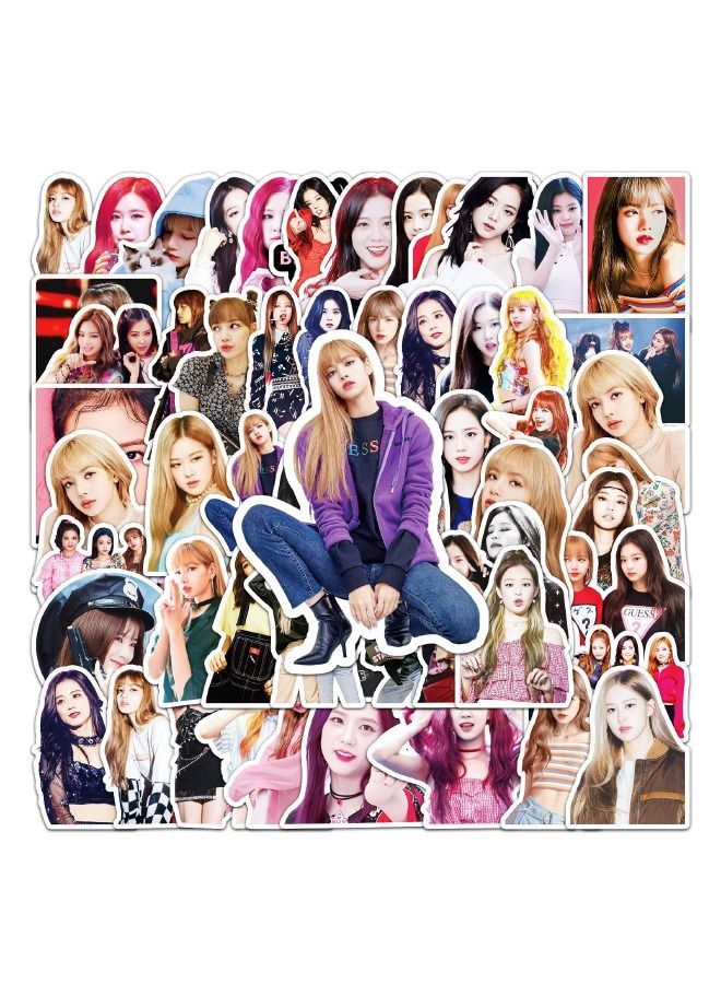 52-Piece Girl Group Members Premium Waterproof Vinyl Stickers Set  - Image 4
