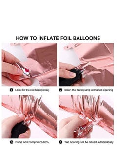 Brain Giggles Brain Giggles Happy Birthday Foil Balloon Rose Gold  - Image 3