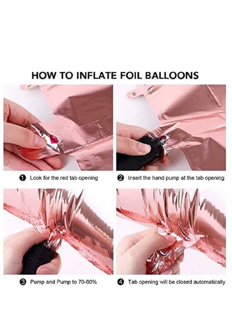 Brain Giggles Brain Giggles Happy Birthday Foil Balloon Rose Gold  - Image 3