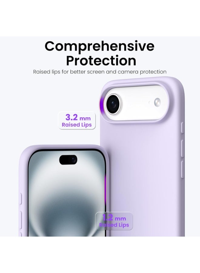 جراب لهاتف iPhone 17 Air مصنوع من جل السيليكون السائل الناعم مع حماية كاملة للجسم ومقاومة للصدمات وغطاء بلمسة نهائية غير لامعة وبطانة ناعمة من الألياف الدقيقة وغطاء خلفي رفيع لهاتف iPhone 17 Air - Image 3