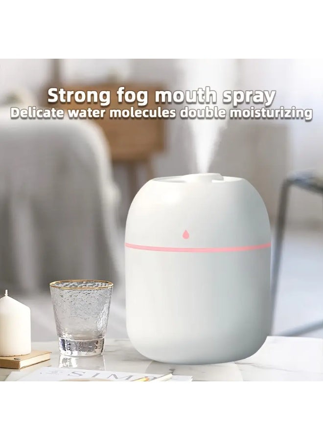 مرطب هواء محمول صغير يعمل بمنفذ USB مع ناشر للزيوت العطرية – سعة 220 مل، وضعان للضباب، تشغيل هادئ، ضوء LED ليلي، معطر هواء مدمج للسيارة أو غرفة النوم أو المكتب أو السفر، هدية مثالية لترطيب البشرة وتحسين المزاج - Image 5