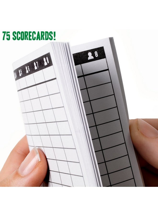Brybelly - Farkle Scorecards - Set Of 75 Replacement Score Sheets For Farkle Dice Games For Up To 8 Players - Image 1