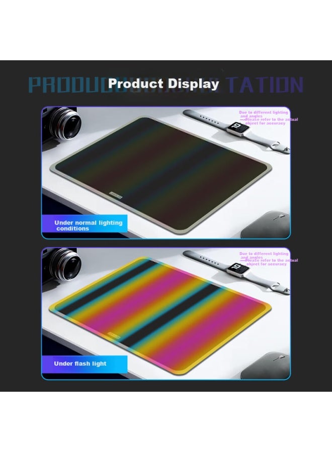 Lesailes Feidun Lesailes Glass Film, Professional Gaming Mouse Pad For Small To Medium Sizes, Office Computer Keyboard Desk Pad, Black, 360*280*3mm - Image 2
