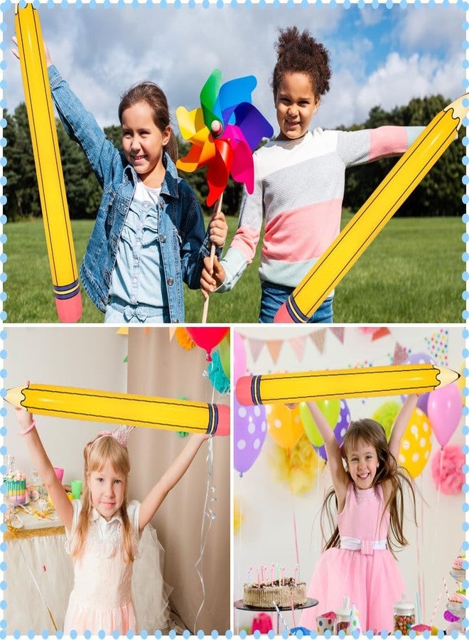 Denylo pro 4 Pieces 44 Inch Giant Inflatable Pencils Balloon Back to School Dimensional Pencils Balloon Graduation Party Decoration for Back to School Classroom Garden Room Birthday Party Decorations - Image 4