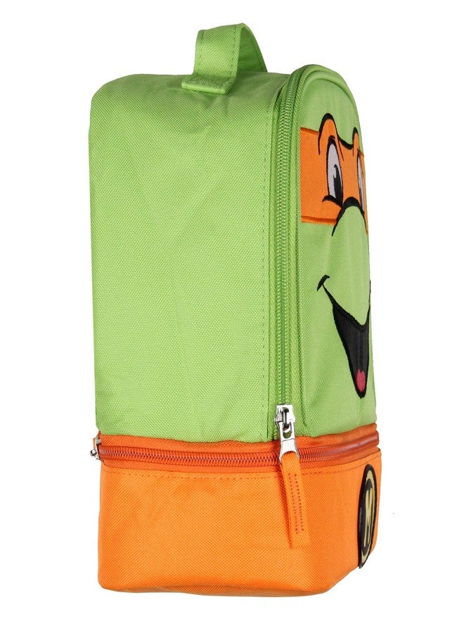 INTIMO صندوق غداء مزدوج المقصورة من إنتيمو لسلطعونات النينجا المراهقين TMNT (مايكل أنجelo) - Image 3