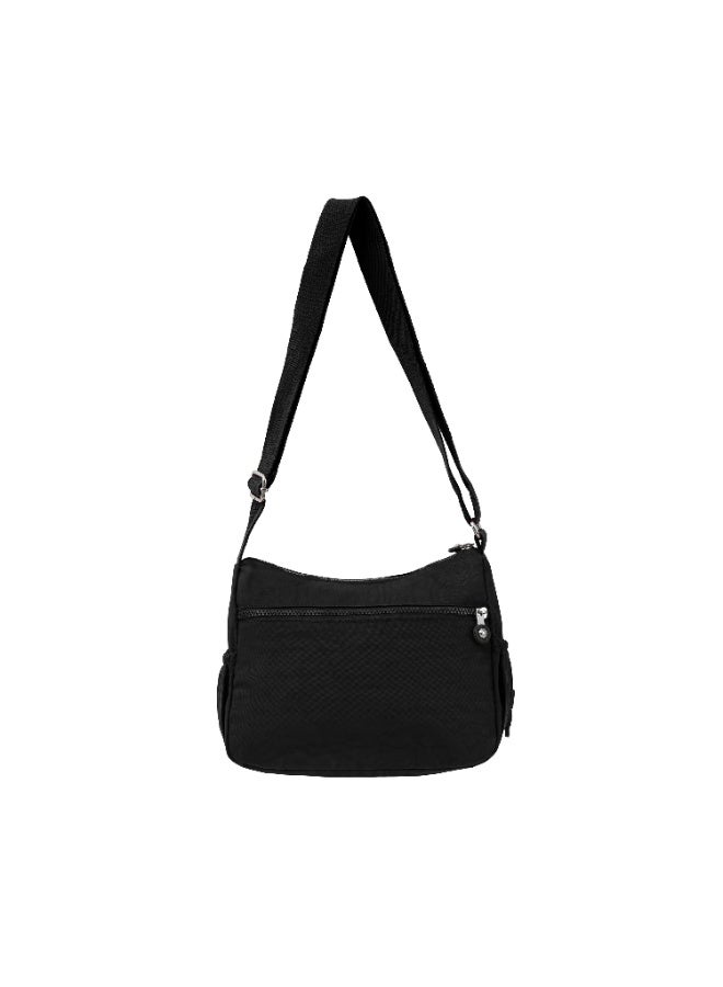Caprice Collection Unisex Medium Crossbody Bag – Waterproof Nylon, Lightweight & Compact, Black - Image 5