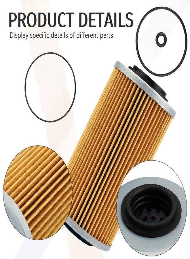 SOLLON Oil Filter & O-Ring Kit for 420956741 Sea-Doo GTI GTS Se GTR GTX RXP RXT RXPX RXTX 130 185 215 255 Engine Motor Jet Boat Replace KN-556 711956741 2-Pack - Image 5