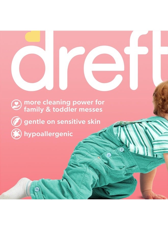 Dreft Stage 2 Active Baby Liquid Laundry Detergent, Helps Remove 99% of Baby Food Stains, Hypoallergenic, 114 loads  - Image 2