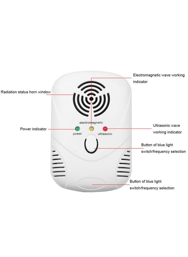 yongsheng Electronic Ultrasonic Mouse Cockroach Trap Repellent White Plug in for Home,Bedroom,RV（European standard plug）  - Image 5