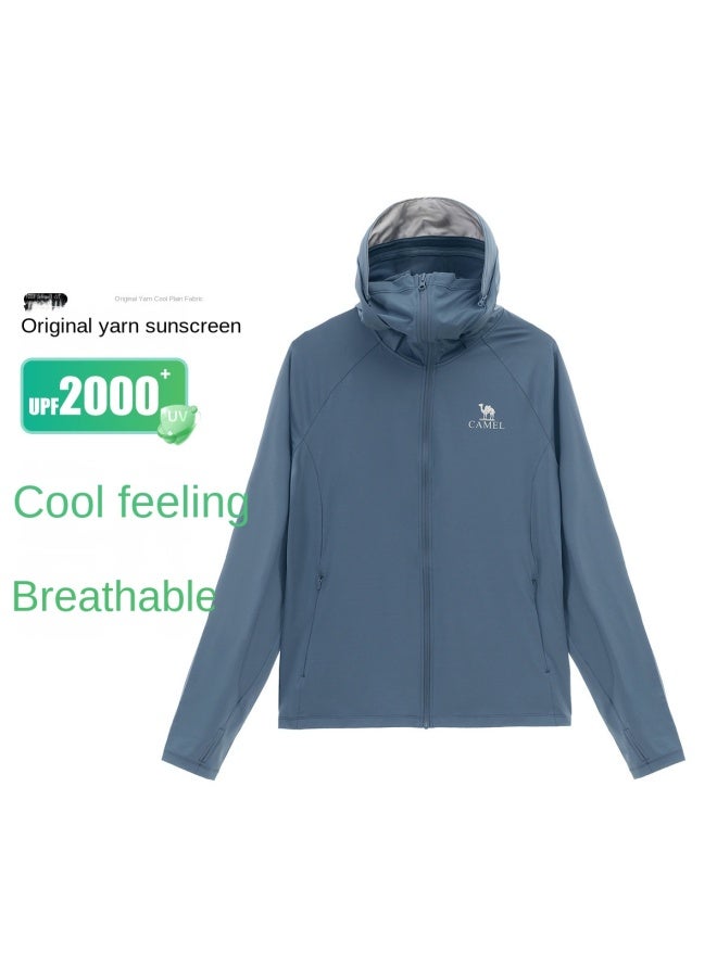 camel Full Face Sun Protection】uv Protection Breathable Sun Shirt For Men, Summer Lightweight Sun Protection Jacket, Men's Sports Sun Protective Outerwear - Image 1