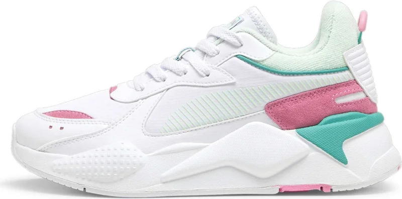 PUMA Women's White-Fresh Mint Rs-X Retro Resort Wns White Women's Casual Sports Shoes