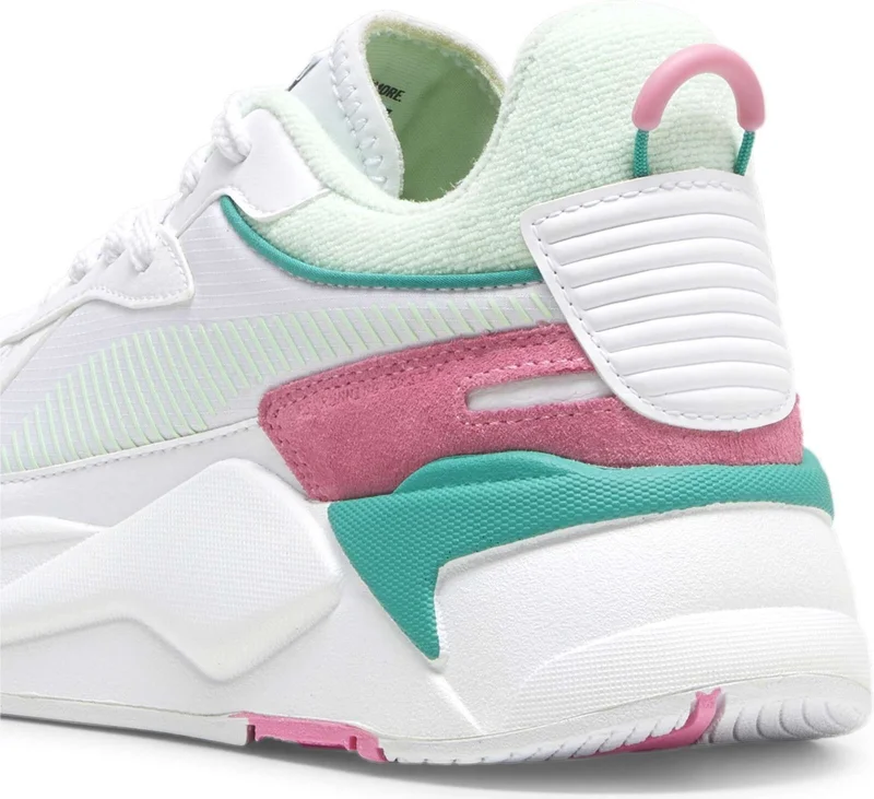 PUMA Women's White-Fresh Mint Rs-X Retro Resort Wns White Women's Casual Sports Shoes