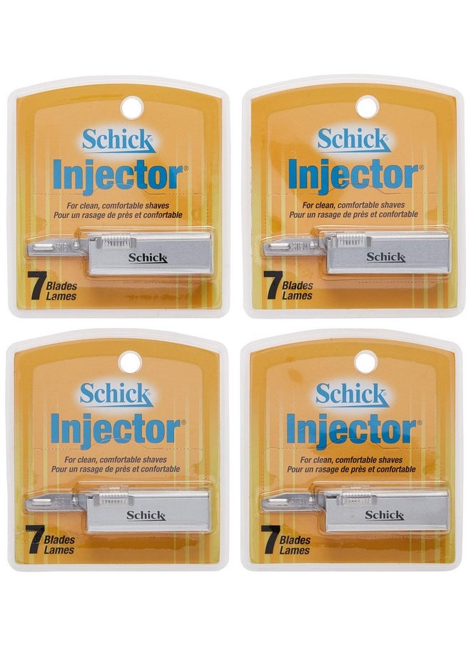 schick - Injector Blades, 7-Count Boxes (Pack Of 4) - Image 1