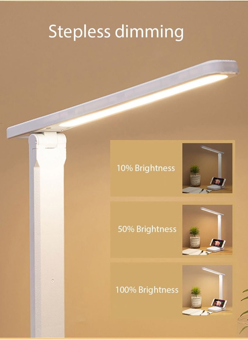 Arabest - LED Chargeable Table Lamp 3 Color Stepless Dimmable Touch Foldable Reading Eye Protection Night Light - Image 1