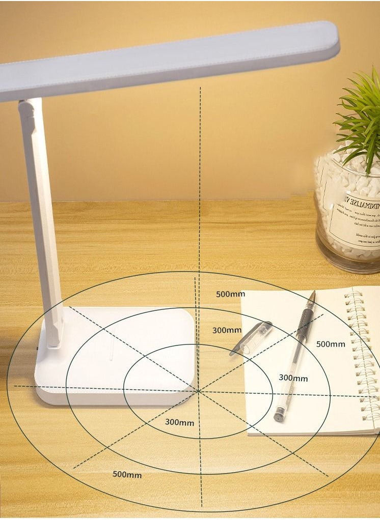 Arabest - LED Chargeable Table Lamp 3 Color Stepless Dimmable Touch Foldable Reading Eye Protection Night Light - Image 1