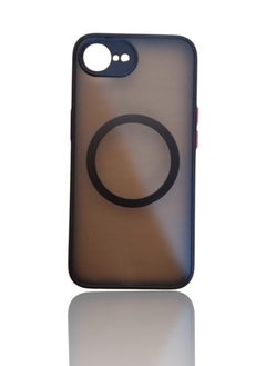 Magnetic Case for iPhone 16e, Compatible with Wireless Charging [Silky Touch] [Matte PC Back] TPU Bumper Shockproof Slim Thin Phone Case  - Black