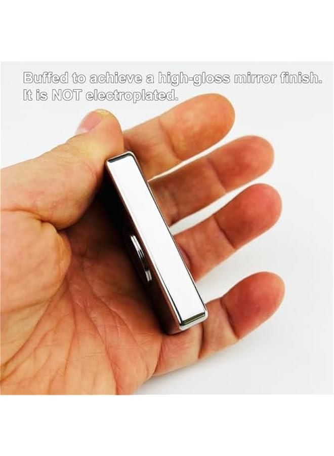 Arabest Premium Fidget Spinner (Mirror-Polished Stainless Steel), Brutalist Design, Great Stuff to Occupy Your Hand, Stress Relief Aid, The for Fidget Enthusiasts DFS-40 - Image 4